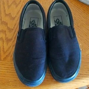 Black slip on Vans